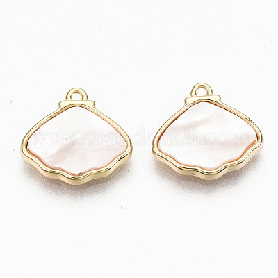 Подвески из натуральных пресноводных ракушек KK-N231-228-NF-1