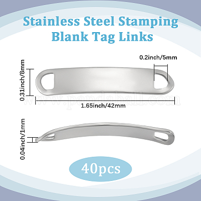 40 шт. 201 звенья/соединители из нержавеющей стали STAS-BBC0007-42-1