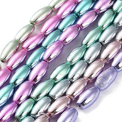 Гальванические нити из синтетических немагнитных гематитовых бусин G-C248-J01-6x12mm-1