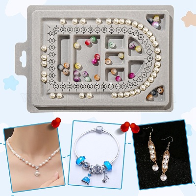 Пластиковые флокированные дизайнерские доски из бисера ODIS-YW0001-05-1