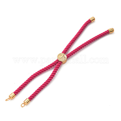 Изготовление браслетов из хлопка KK-F758-03G-G-1