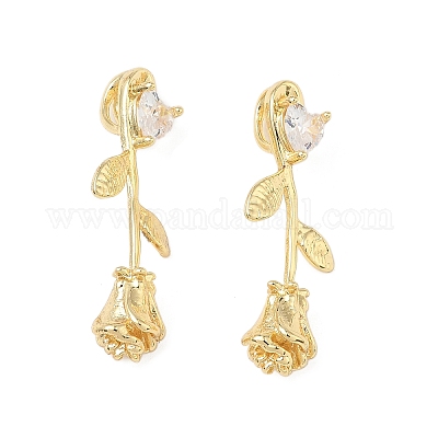 Латунные микро проложить кубического циркония подвески KK-L256-03G-1