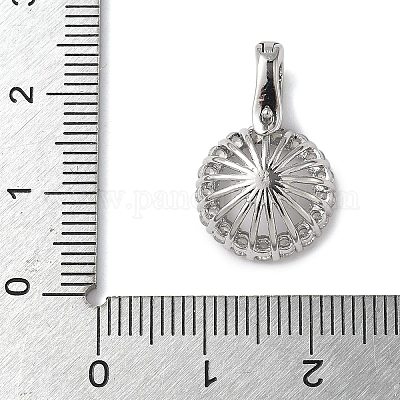 Латунные микро-паве прозрачные серьги-гвоздики из циркония KK-D369-04P-1