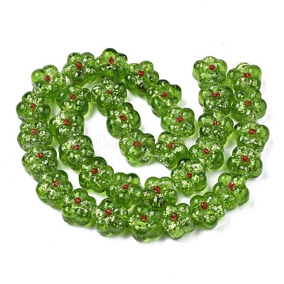 Прозрачные бусинки лэмпворк ручной работы бугристые нити LAMP-S194-022E-1