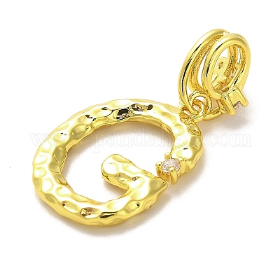 Реечное покрытие латунь микро паве кубический цирконий европейские подвески с подвесками KK-L210-015G-G-1