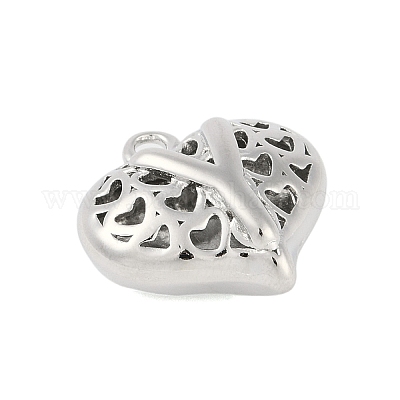 Полые латунные подвески на день святого валентина KK-M289-03Y-P-1