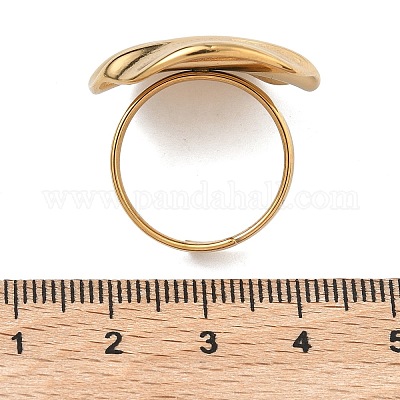 Offene Manschettenringe aus Edelstahl 304&nbsp;RJEW-F202-02F-G-1