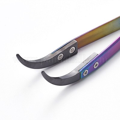 Нержавеющей стали пинцет бисером&nbsp;TOOL-F006-12B-1