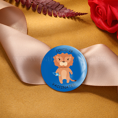 Брошь из белой жести JEWB-WH0012-032-1