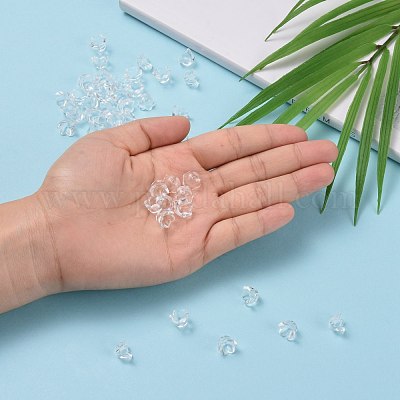 Прозрачные акриловые бусины X-PL548-1-1