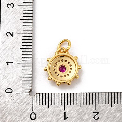 Латунные микро проложить кубического циркония подвески KK-U033-22G-01-1