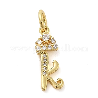 Латунные микро проложить кубического циркония подвески KK-M273-01G-K-1