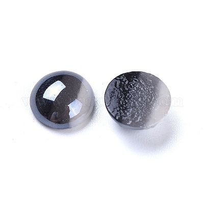 Непрозрачные стеклянные кабошоны GGLA-S038-12L-8mm-1