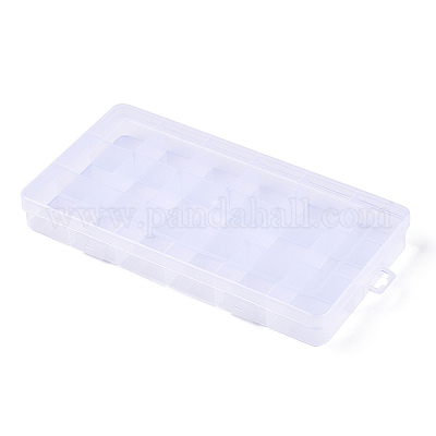 Прямоугольный полипропиленовый контейнер для хранения бусинок CON-N013-03-1