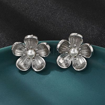 Серьги-гвоздики из латуни EJEW-S258-05P-1