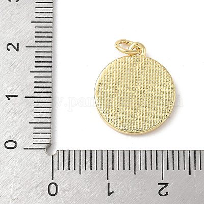 Подвески из латуни с натуральными белыми ракушками KK-S522-13G-1