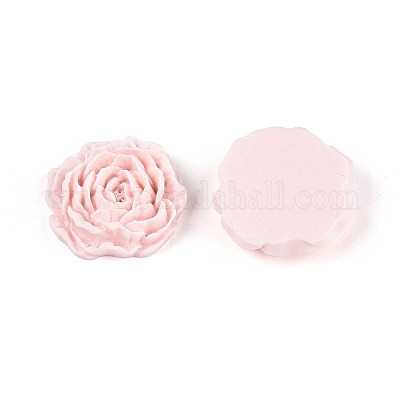 Кабошоны из непрозрачной смолы в виде цветка CRES-T025-28C-01-1