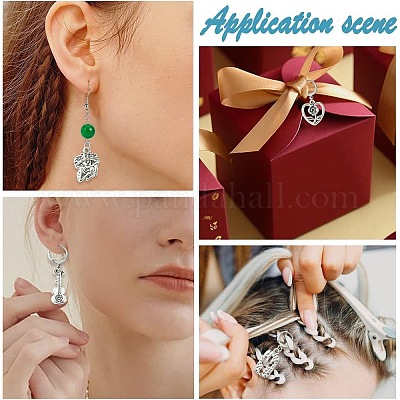 32 шт. 16-х стильные литые маркеры для фиксации петель HJEW-CJ00044-1