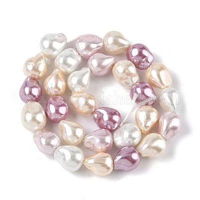 Гальванические стеклянные бусины GLAA-Z013-01A-01-1