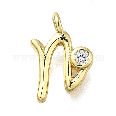 Латунные микро проложить кубического циркония подвески KK-B132-12G-N-1