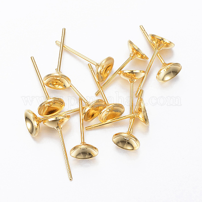 Серьги-гвоздики из нержавеющей стали 304 STAS-H558-13G-1