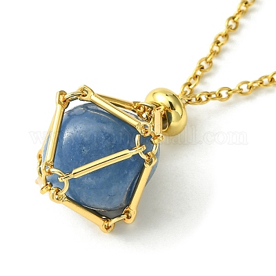 Мешочек из нержавеющей стали 304 в технике макраме NJEW-JN04468-02-1