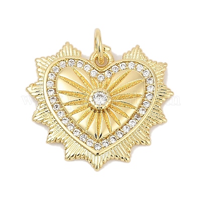 Латунные микро проложить кубического циркония подвески KK-U058-58A-G-1