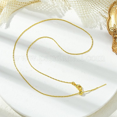 1 мм стойка покрытие латунь Бостон звено цепи регулируемые слайдер ожерелья для женщин мужчин MAK-L044-37G-1