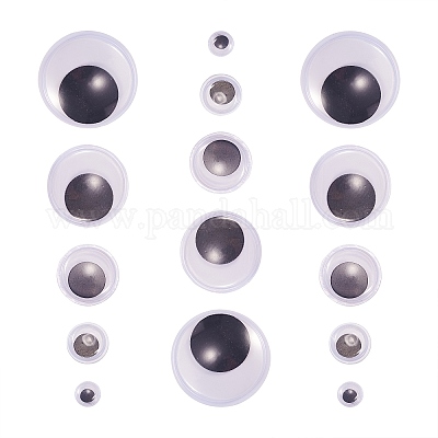 Wholesale Black & White Large Wiggle Googly Eyes Cabochons DIY Scrapbooking  Crafts Toy Accessories 