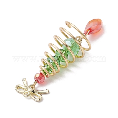 Подвески из медного армированного стекла на рождественскую тематику PALLOY-JF02861-03-1