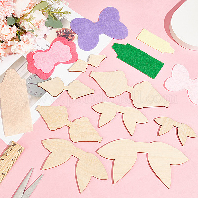 Незаконченные наборы для вырезания по дереву WOOD-WH0029-17C-1