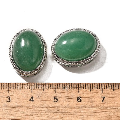 Многорядные звенья из натурального зеленого авантюрина KK-M304-02P-22-1