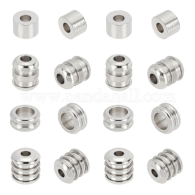 Shop DICOSMETIC 80Pcs 4 Style Stainless Steel Spacer Loose