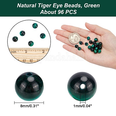 Природных тигровый глаз бисер нитей G-AR0002-60-1