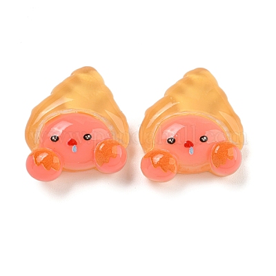 Кабошоны из непрозрачной смолы с тематикой ледяного океана CRES-D040-02F-1