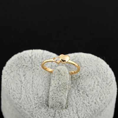 CR001-PG-EN Jewelry Craft Supplies Polished Gold Plated over Brass 1 Pcs Erinite Glass Adjustable Ring