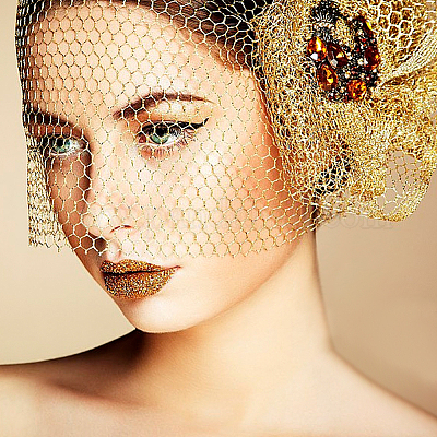 Сетчатая ткань из полиэстера с блестками DIY-WH0021-28A-1