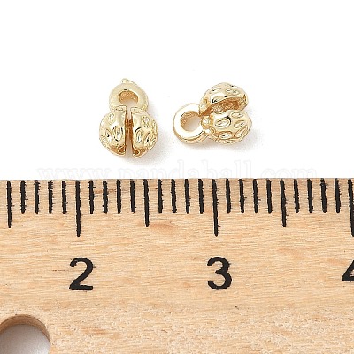 Наконечники бусин из латуни в виде цветка&nbsp;LS-KK-M326-10G-1