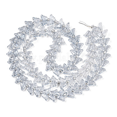 Стеклянные бусины с гальваническим покрытием &nbsp;EGLA-N012-04I-1