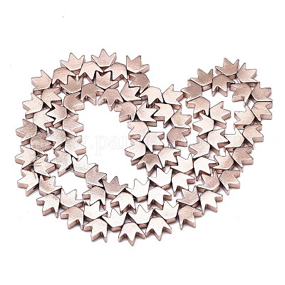 Гальванизировать немагнитных синтетический гематит бисер пряди G-S372-002-02RG-1