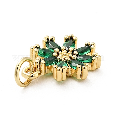 Стойки обшивки латунь микро проложить кубическую прелесть диоксида циркония ZIRC-F129-34A-G-1