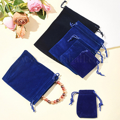 30шт прямоугольные бархатные мешочки TP-FS0001-02C-1