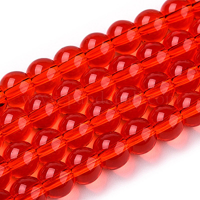 Прозрачные стеклянные бусины X-GLAA-T032-T6mm-09-1