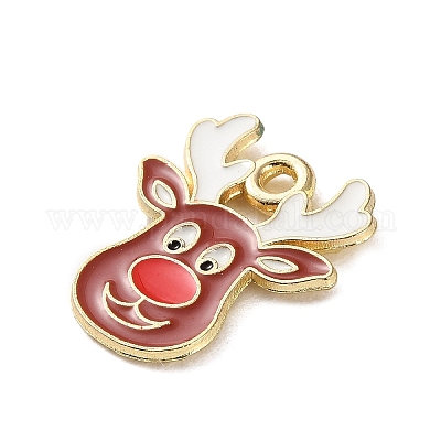 Новогодняя тема сплава эмали подвески ENAM-K074-03C-1