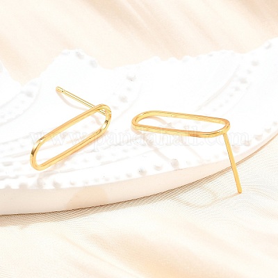 Латунь серьги KK-T038-484B-1