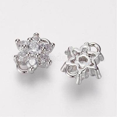 Латунные микро проложить класса AAA кубического циркония соединения ZIRC-G086-13P-NR-1