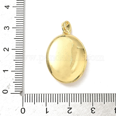 Латунные подвески с микропаве из прозрачного кубического циркония KK-F905-03G-1