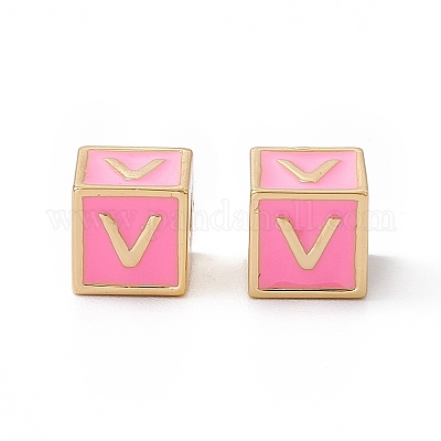 Стойки покрытие латунь эмаль бисер KK-B060-04G-05V-1