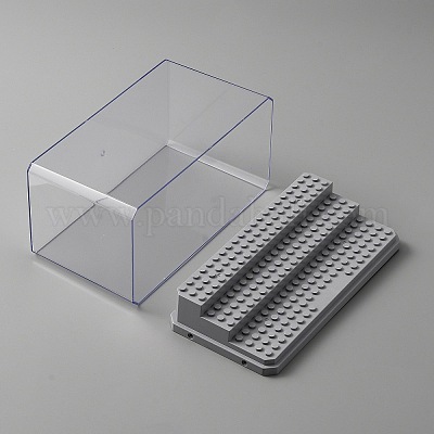 3-уровневые прозрачные акриловые мини-боксы для презентаций строительных блоков&nbsp;LS-ODIS-WH0025-78B-1