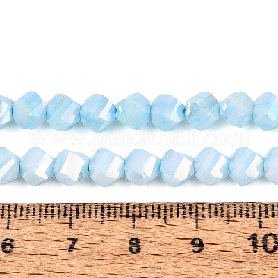 Антикоррозийные гальванические стеклянные бусины GLAA-T025-6mm-14C-1